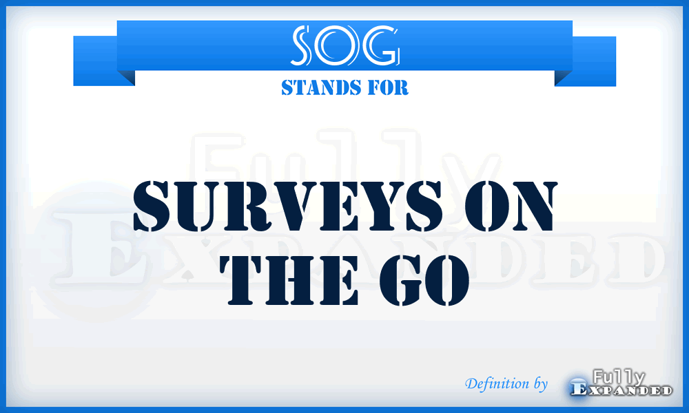 SOG - Surveys On the Go
