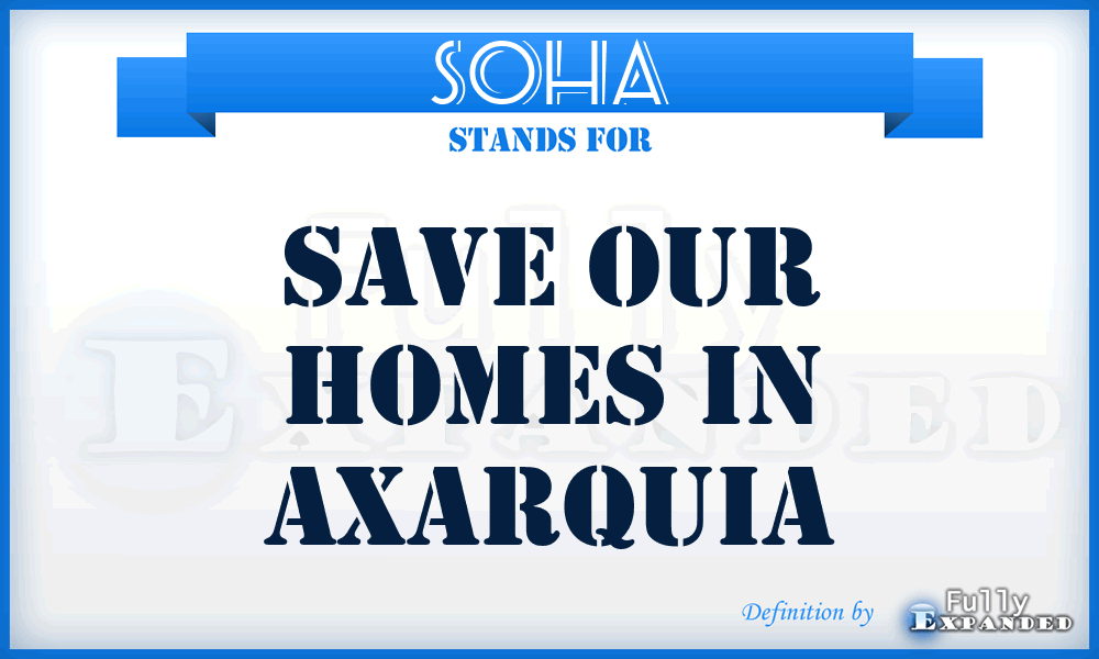 SOHA - Save Our Homes in Axarquia