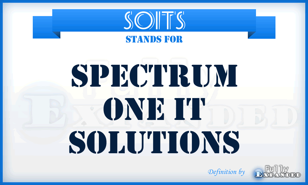 SOITS - Spectrum One IT Solutions