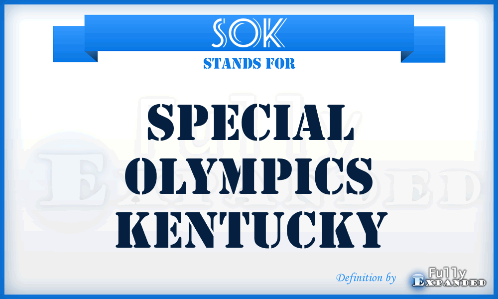 SOK - Special Olympics Kentucky