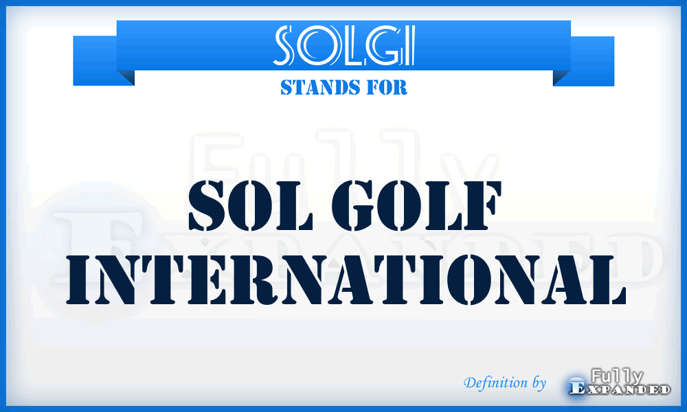 SOLGI - SOL Golf International