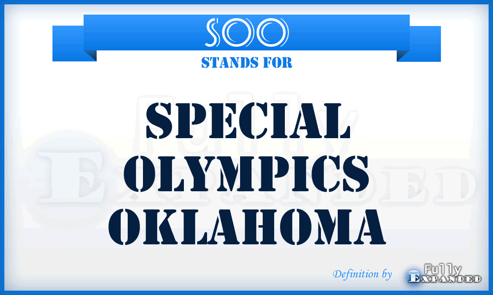 SOO - Special Olympics Oklahoma