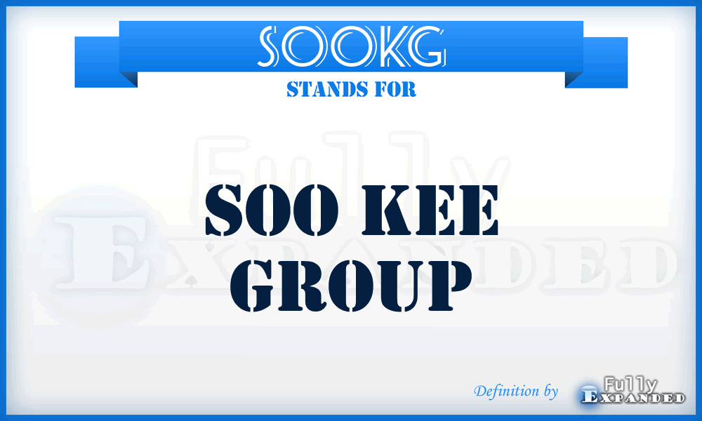SOOKG - SOO Kee Group