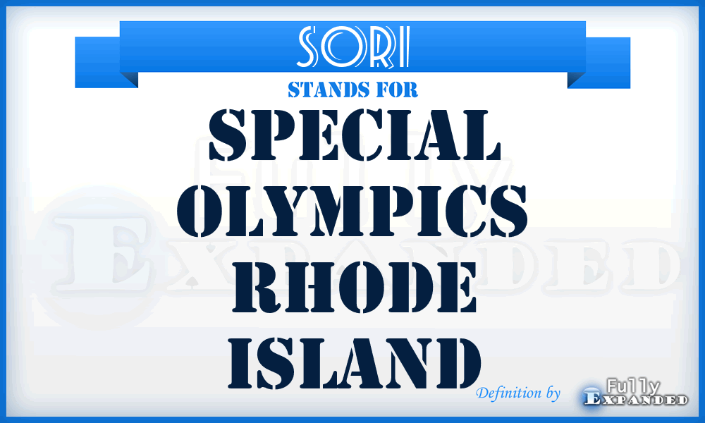 SORI - Special Olympics Rhode Island
