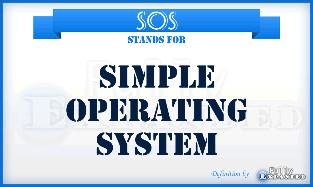 SOS - Simple Operating System