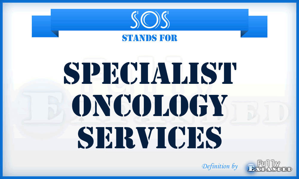 SOS - Specialist Oncology Services