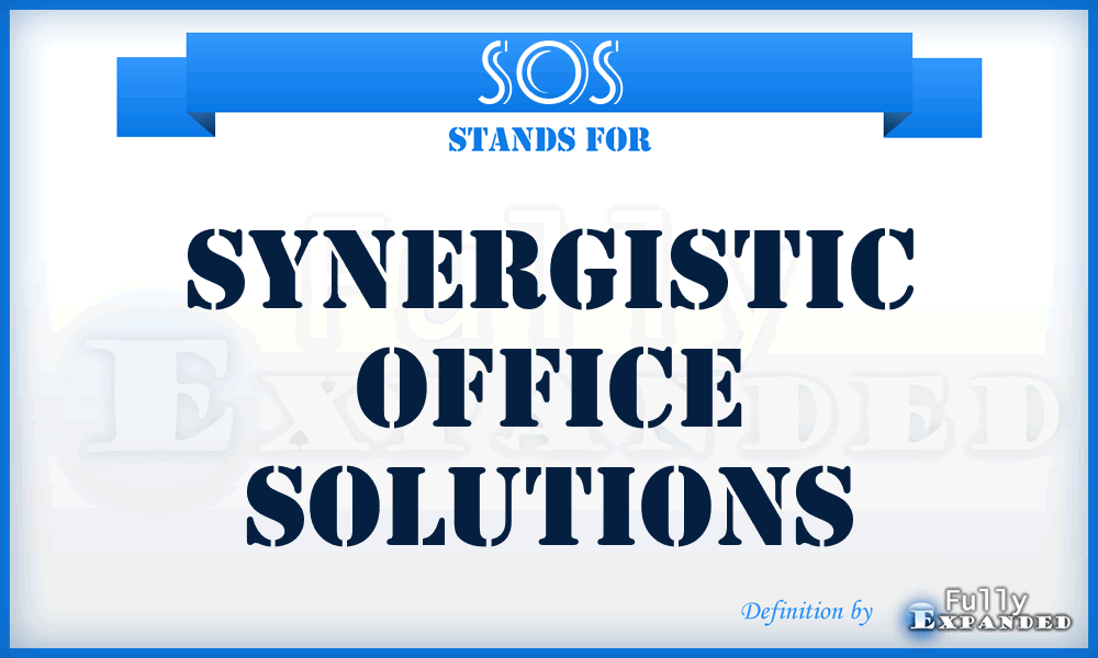 SOS - Synergistic Office Solutions