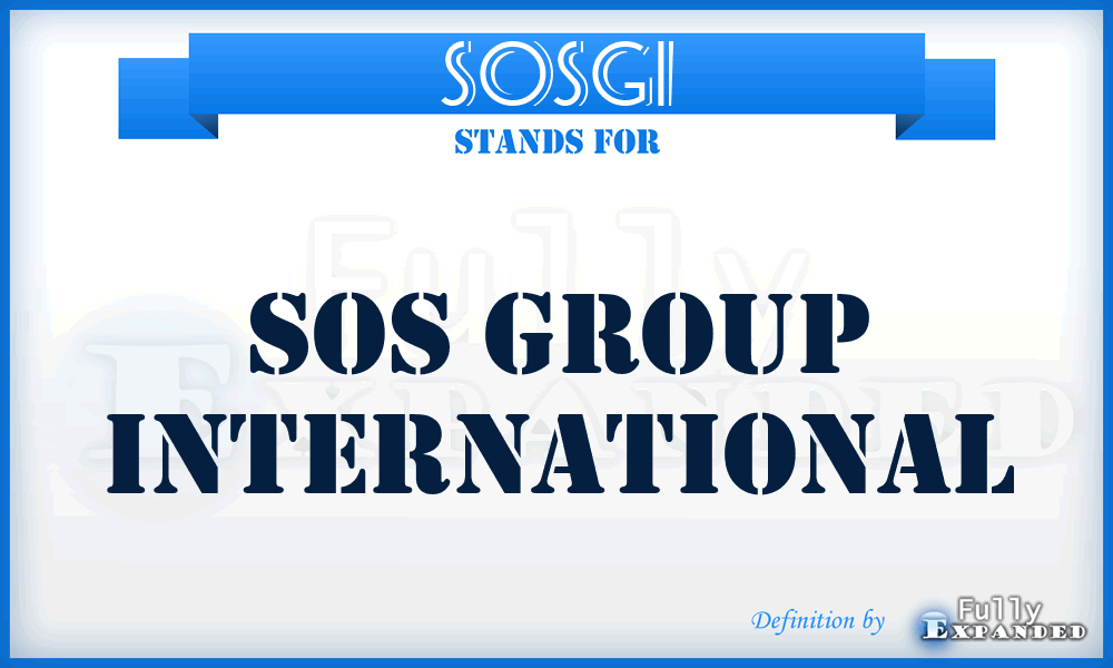 SOSGI - SOS Group International