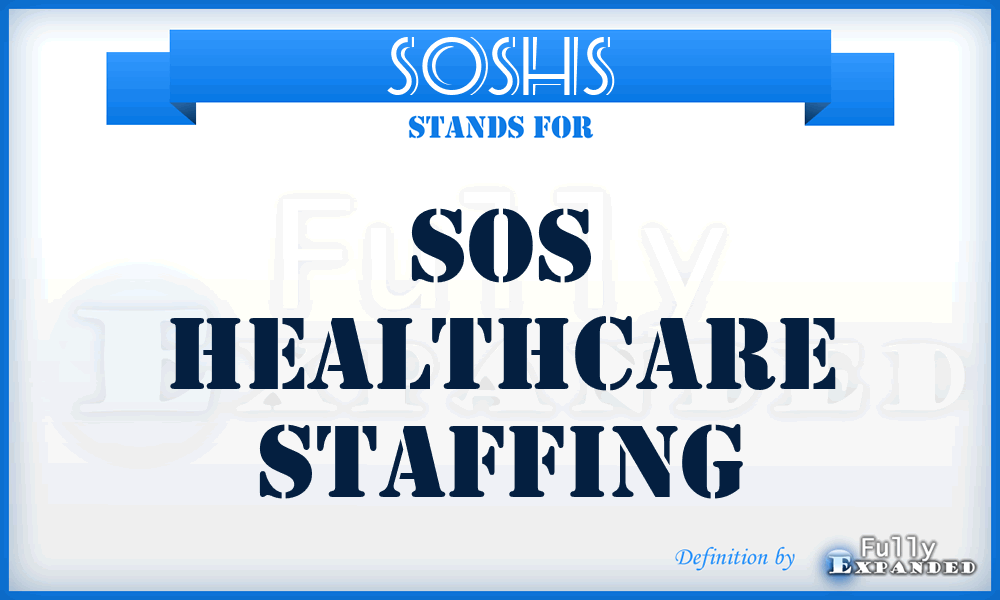 SOSHS - SOS Healthcare Staffing