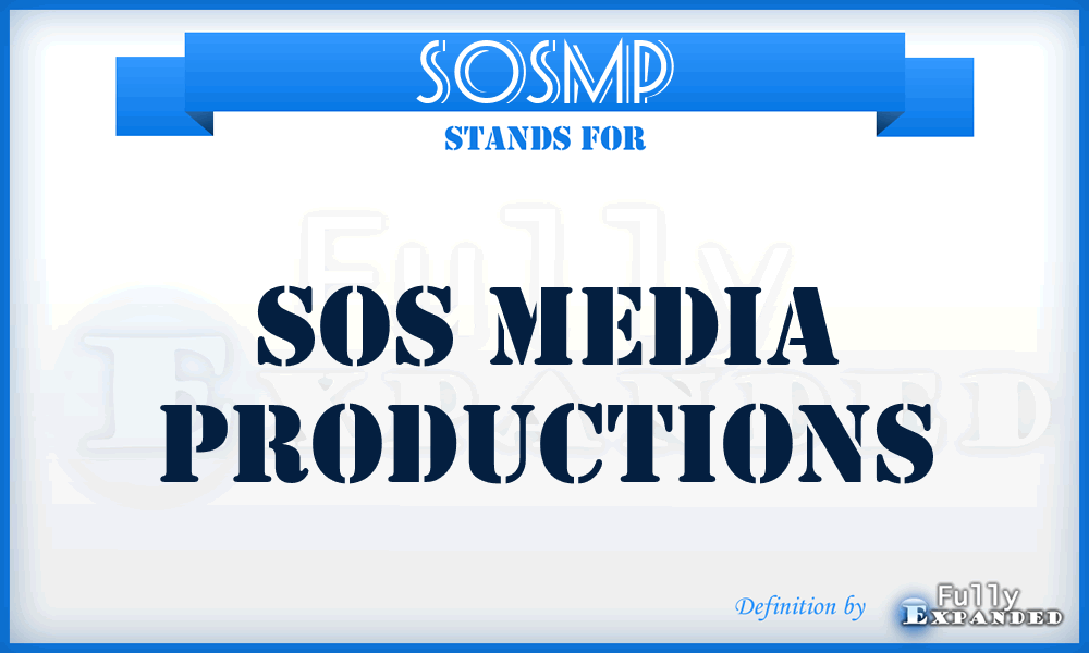 SOSMP - SOS Media Productions