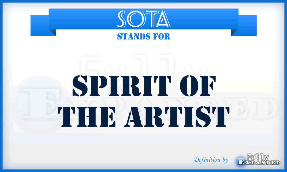 SOTA - Spirit Of The Artist