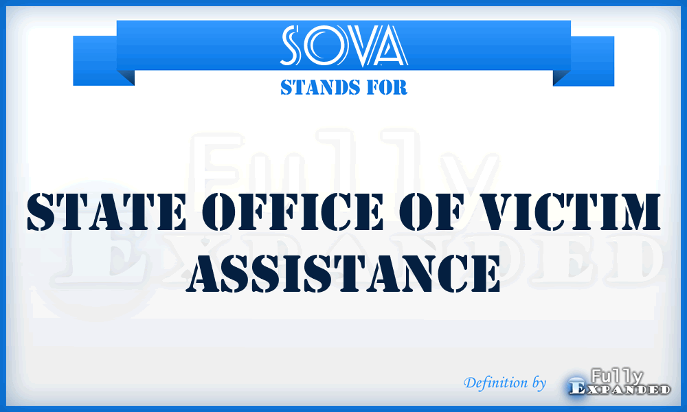 SOVA - State Office of Victim Assistance