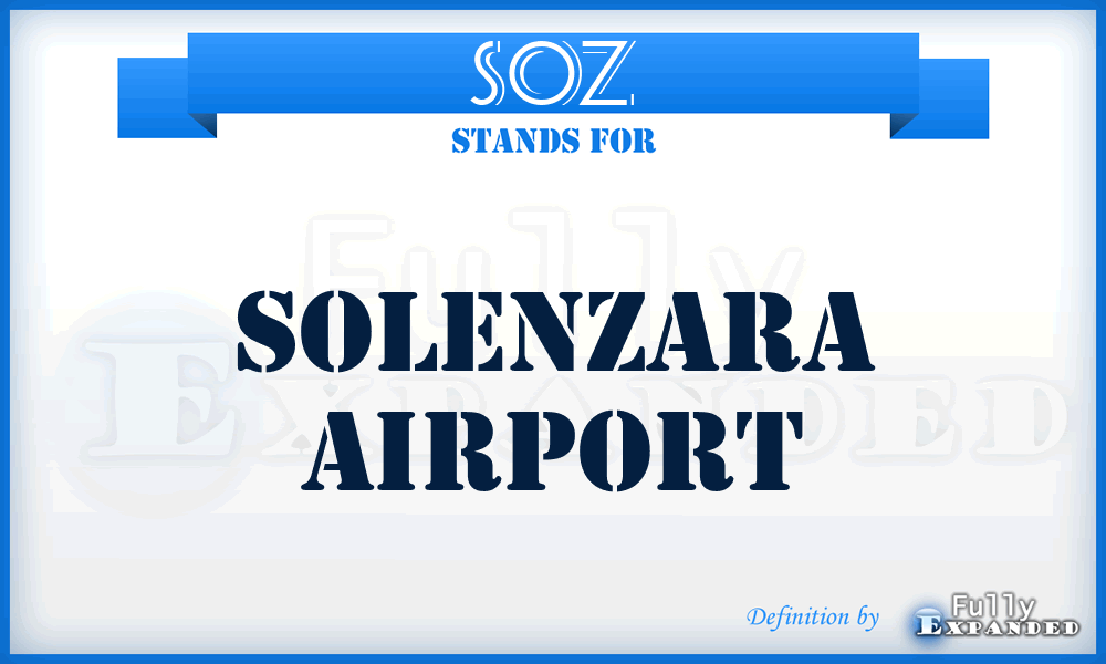 SOZ - Solenzara airport