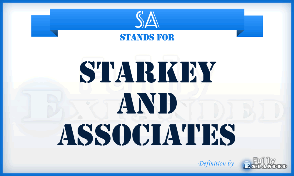 SA - Starkey and Associates