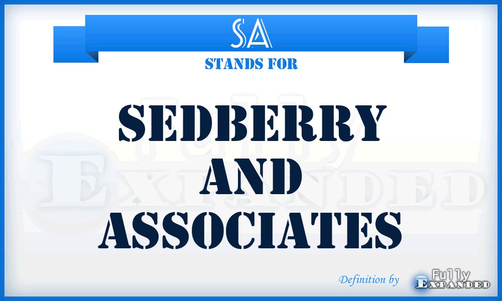 SA - Sedberry and Associates