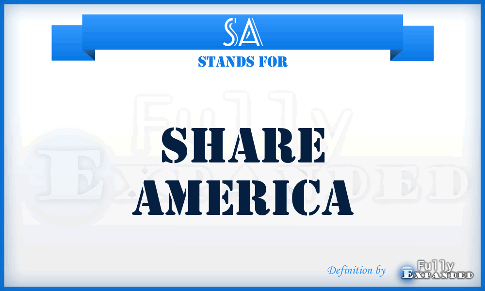 SA - Share America