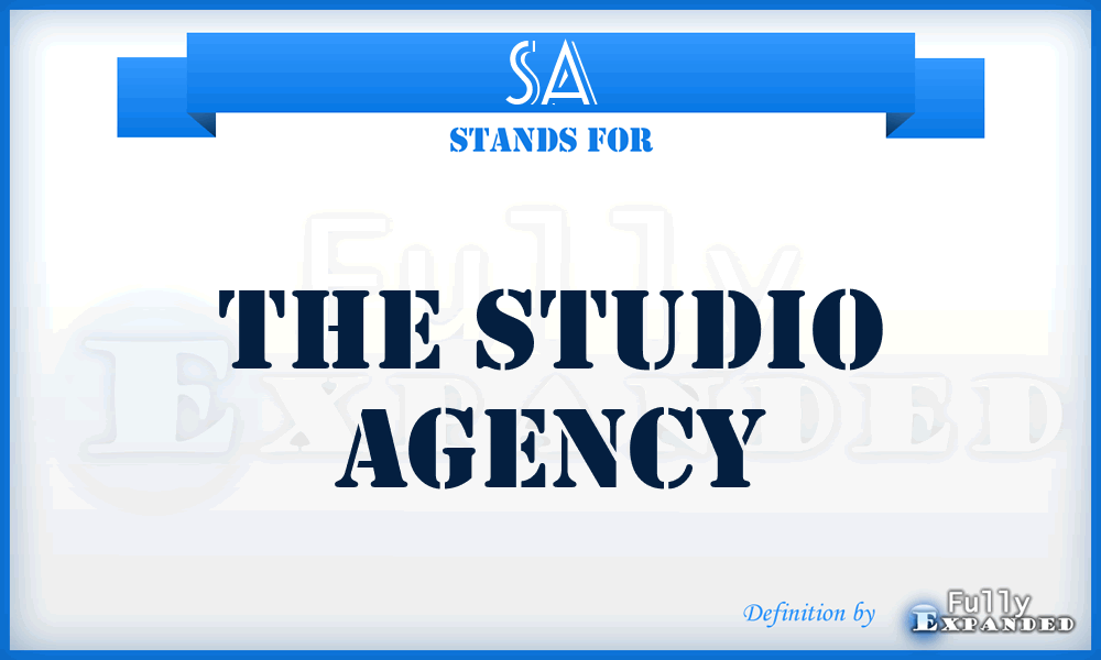 SA - The Studio Agency