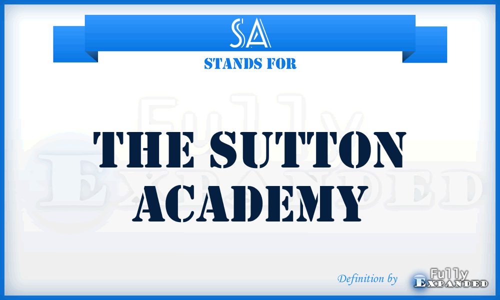 SA - The Sutton Academy