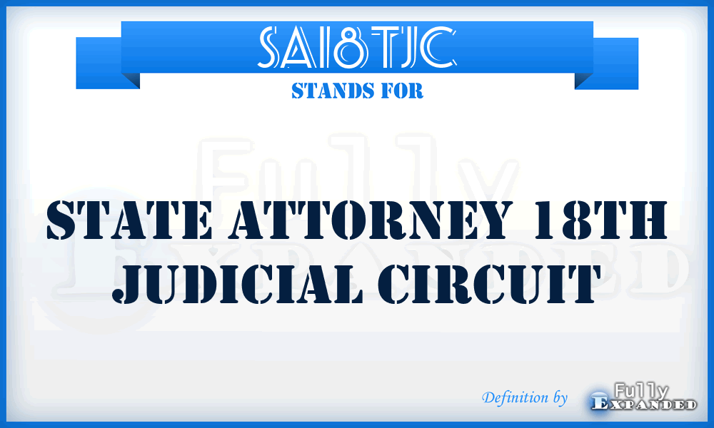 SA18TJC - State Attorney 18Th Judicial Circuit