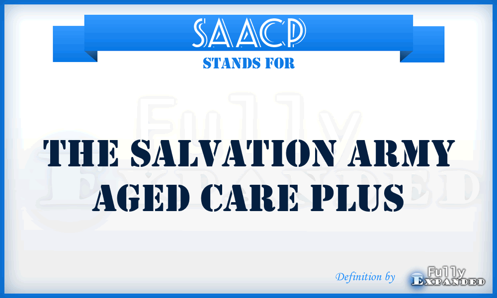SAACP - The Salvation Army Aged Care Plus