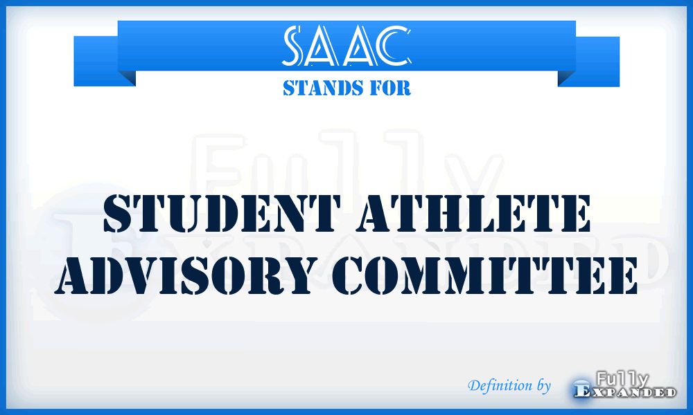 SAAC - Student Athlete Advisory Committee
