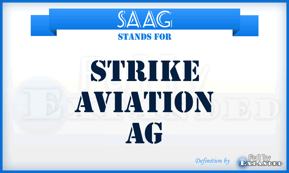 SAAG - Strike Aviation AG