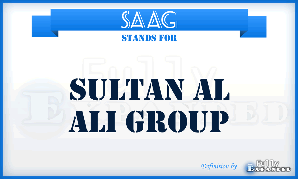 SAAG - Sultan Al Ali Group