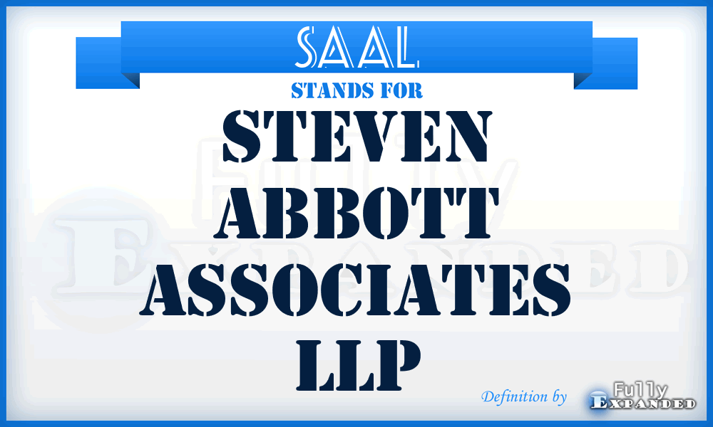 SAAL - Steven Abbott Associates LLP