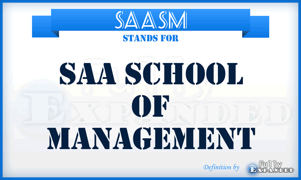 SAASM - SAA School of Management