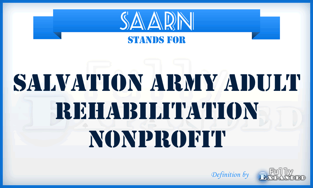 SAARN - Salvation Army Adult Rehabilitation Nonprofit