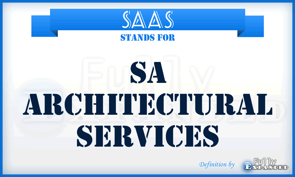 SAAS - SA Architectural Services