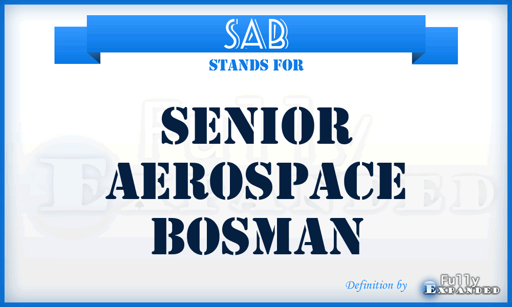 SAB - Senior Aerospace Bosman