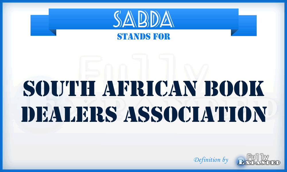 SABDA - South African Book Dealers Association