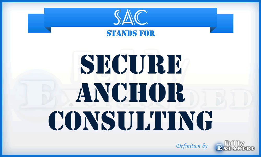 SAC - Secure Anchor Consulting