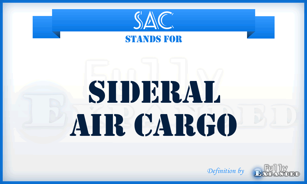 SAC - Sideral Air Cargo