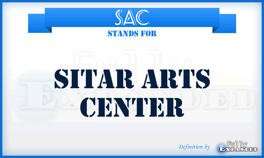 SAC - Sitar Arts Center