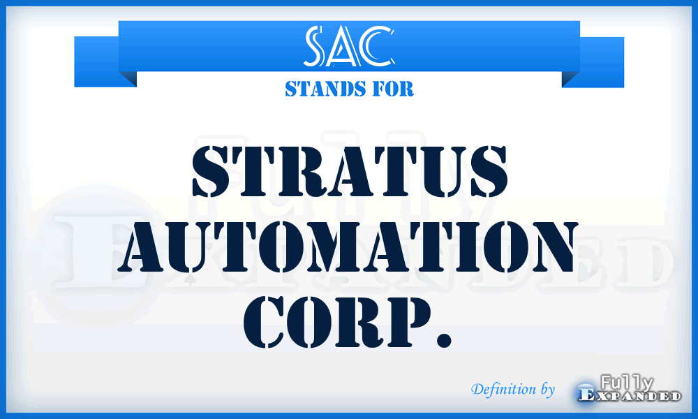 SAC - Stratus Automation Corp.