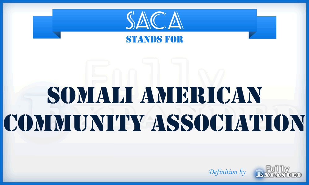 SACA - Somali American Community Association