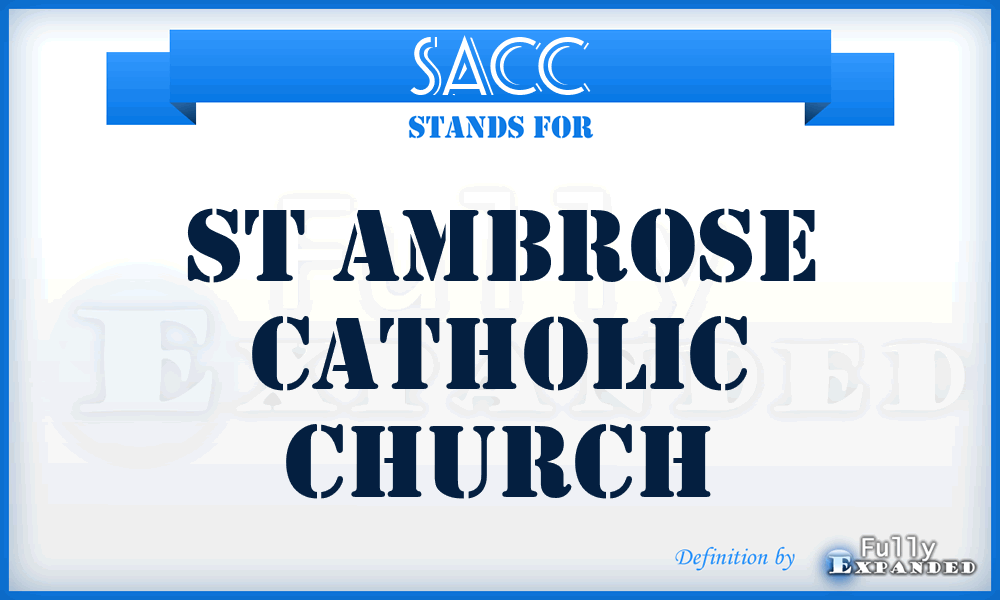 SACC - St Ambrose Catholic Church