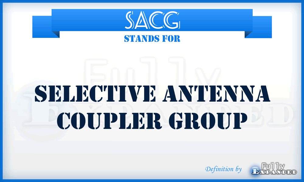 SACG - Selective Antenna Coupler Group