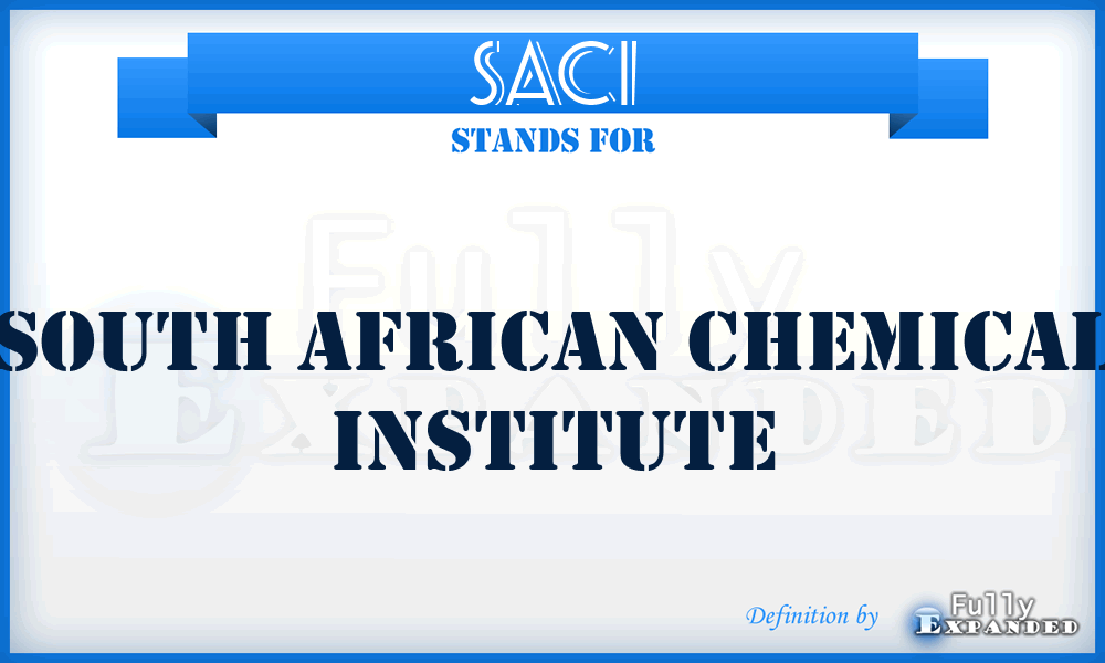 SACI - South African Chemical Institute