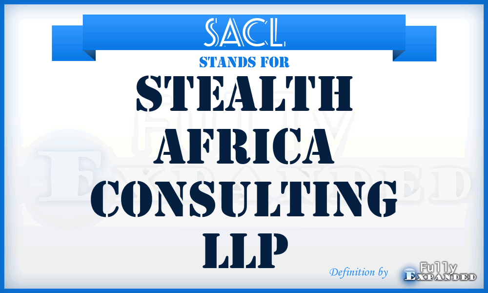 SACL - Stealth Africa Consulting LLP