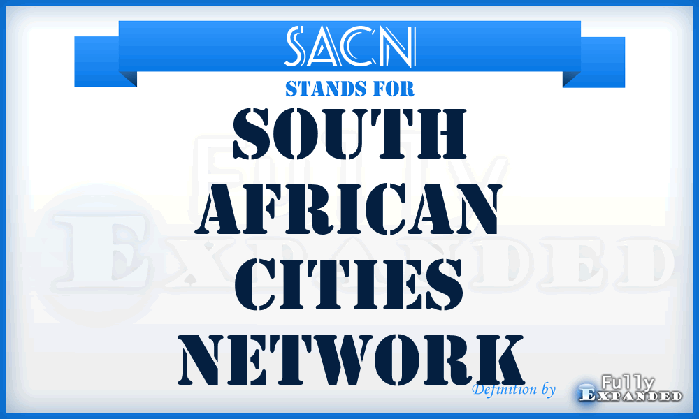 SACN - South African Cities Network
