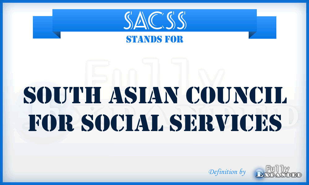 SACSS - South Asian Council for Social Services