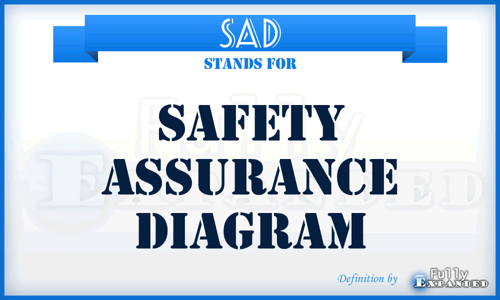 SAD - safety assurance diagram