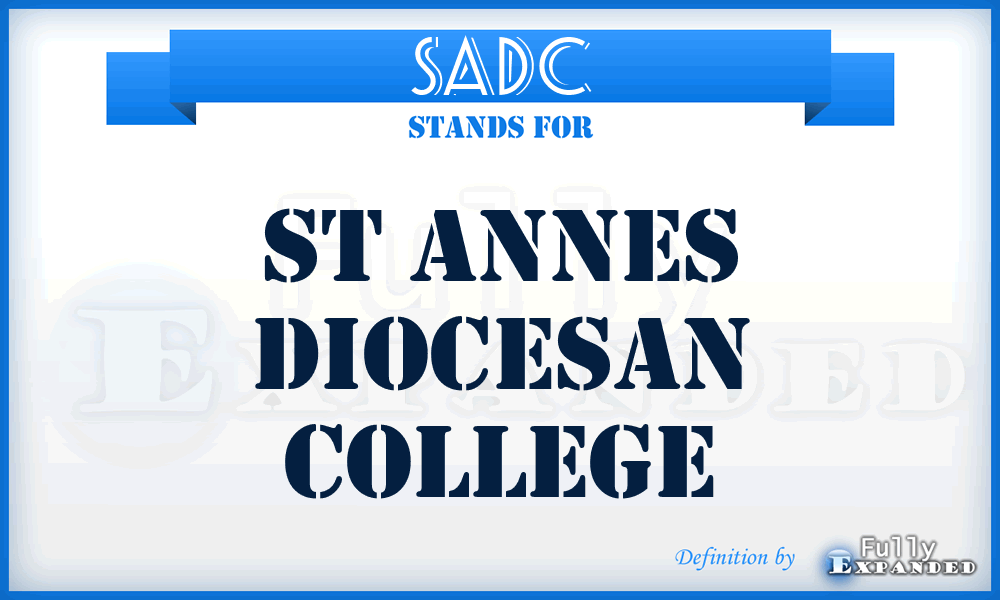 SADC - St Annes Diocesan College