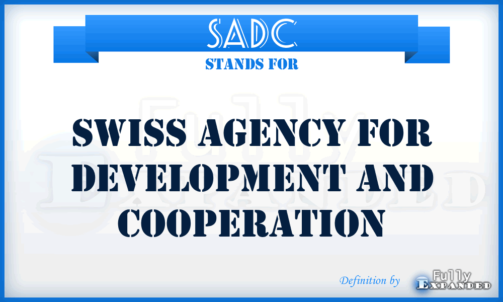 SADC - Swiss Agency for Development and Cooperation