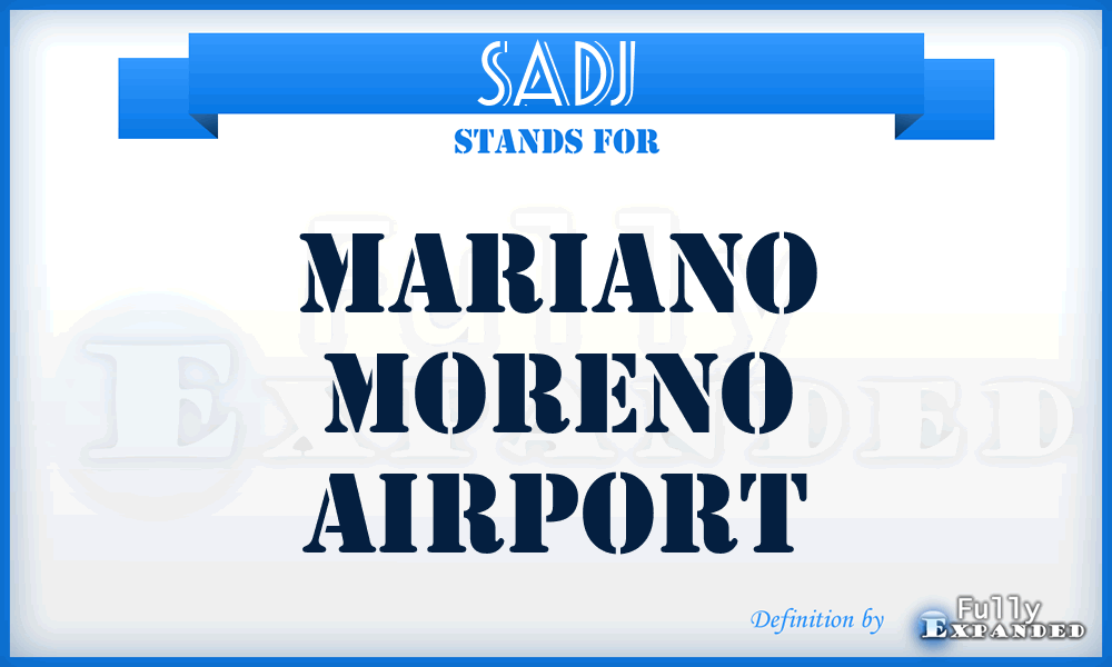 SADJ - Mariano Moreno airport