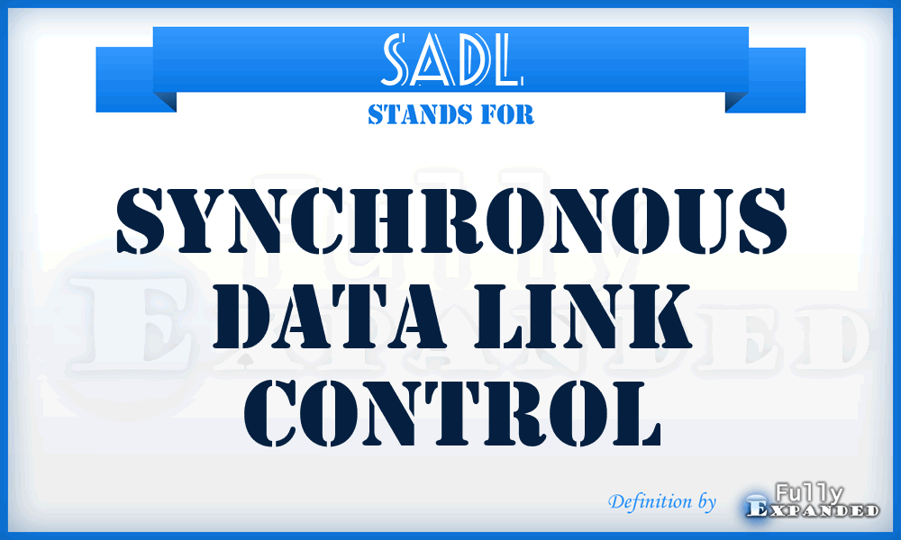 SADL - synchronous data link control