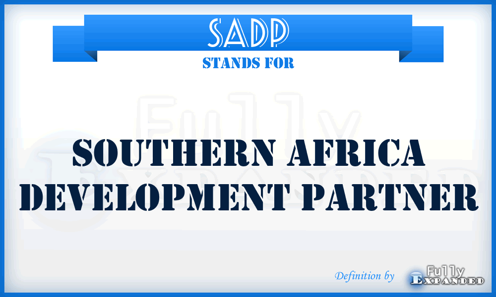 SADP - Southern Africa Development Partner